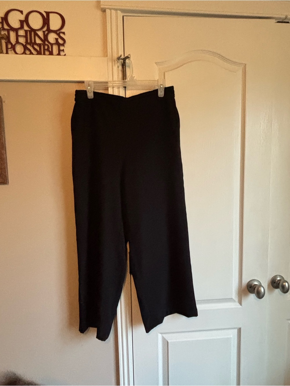 Black Wide-Leg Women's Pants — Elegant Everyday Wide Leg Trousers